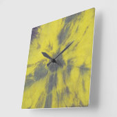 Tye Dye Composition #8 van Michael Moffa Vierkante Klok (Hoek)