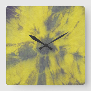 Tye Dye Composition #8 van Michael Moffa Vierkante Klok