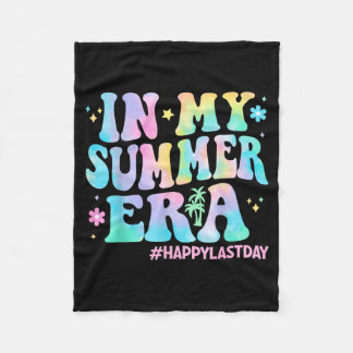 Tye Dye in Zomer Tijd Laatste Schooldag Leraar Fleece Deken