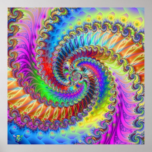 Tye Dye Lischous. Poster (Voorkant)