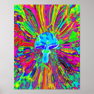 Tye Dye Neon Poster