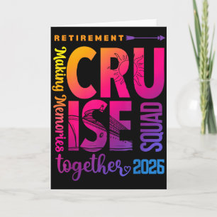 Tye Dye Pensioen Cruise 2026 Bemanning Gepensionee Kaart