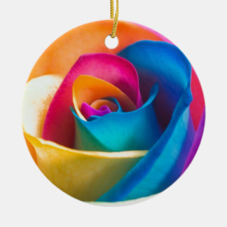 Tye Dye Single roos Keramisch Ornament