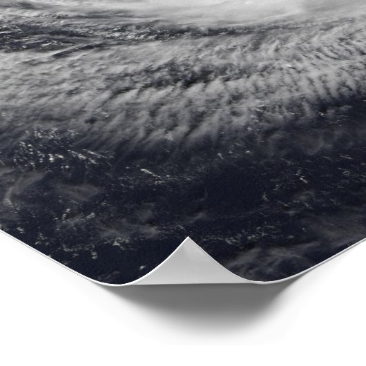 Tyfoon Faxai in de westerne Stille Oceaan Poster (Hoek)