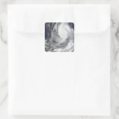 Tyfoon Lupit 2 Vierkante Sticker (Tas)