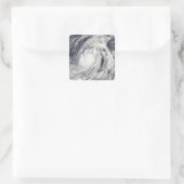 Tyfoon Lupit Vierkante Sticker (Tas)