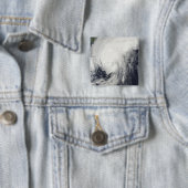 Tyfoon Melor nadert Japan Vierkante Button 5,1 Cm (In situ)