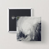 Tyfoon Melor nadert Japan Vierkante Button 5,1 Cm (Voorkant /achterkant)