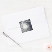 Tyfoon Mirinae richting west Vierkante Sticker (Envelop)