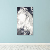 Tyfoon Nakri uit Japan Canvas Afdruk (Insitu (Houten vloer))