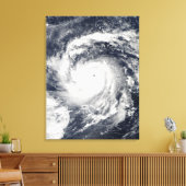 Tyfoon Nida in de Stille Oceaan Canvas Afdruk (Insitu (Woonkamer))