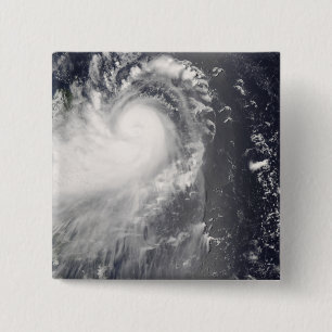 Tyfoon Nuri die de Filipijnse eilanden nadert Vierkante Button 5,1 Cm