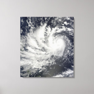 Tyfoon Parma, westwaarts Canvas Afdruk