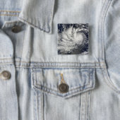 Tyfoon Parma, westwaarts Vierkante Button 5,1 Cm (In situ)