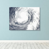 Tyfoon Phanfone 2 Canvas Afdruk (Insitu (Houten vloer))