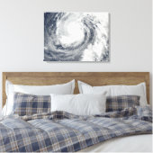 Tyfoon Phanfone 2 Canvas Afdruk (Insitu (Slaapkamer))