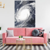 Tyfoon Sudal ten zuiden van Japan 2 Canvas Afdruk (Insitu (Woonkamer))