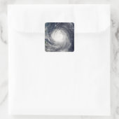 Tyfoon Talim Vierkante Sticker (Tas)