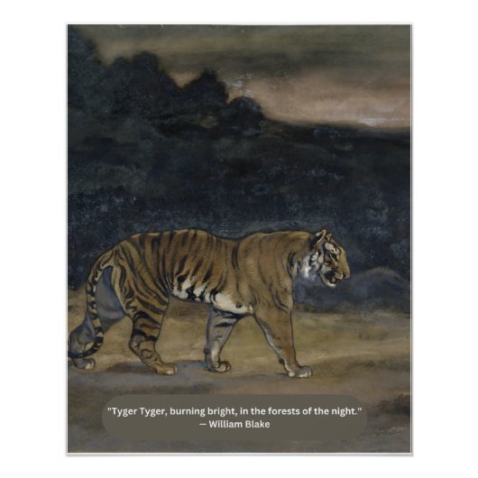 Tyger Burning Bright- Oil Perfect Poster (Voorkant)