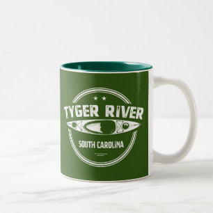 Tyger River, South Carolina Tweekleurige Koffiemok