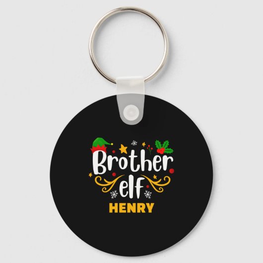 Tygraphy Brother Elf Fun Family Matching  Sleutelhanger (Voorkant)