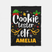 Tygraphy Cookie Tester Elf Family Matching T Shirt Fleece Deken (Voorkant)