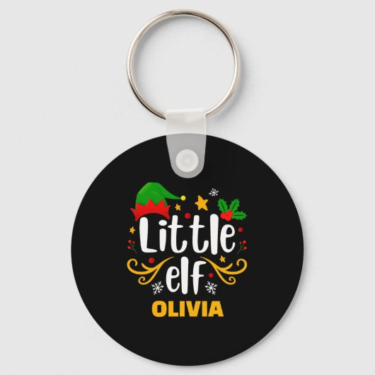 Tygraphy Little Elf Fun Family Matching  Sleutelhanger (Voorkant)