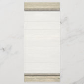 Tying The Knot Rustic Beach Menu Mariage (Dos)