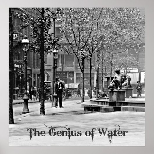 Tyler Davidson Fountain Poster (Voorkant)