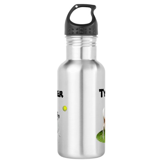 Tyler naam met vossenflesje waterfles (Voorkant)