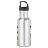 Tyler naam met vossenflesje waterfles (Achterkant)