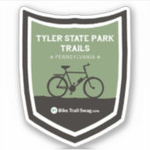 Tyler State Park Trails Sticker (Voorkant)
