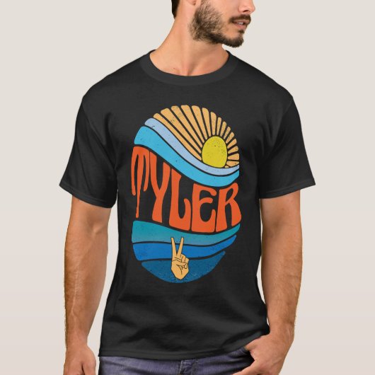Tyler Sunset Tyler Groovy Tie Dye T-shirt (Voorkant)