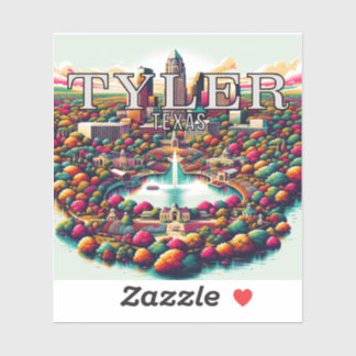 Tyler Texas 3 inch Vinyl Sticker