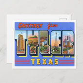 Tyler, Texas  Big Letters Briefkaart (Voorkant / Achterkant)