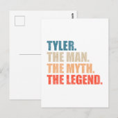 Tyler The Man The Myth The Legend Briefkaart (Voorkant / Achterkant)