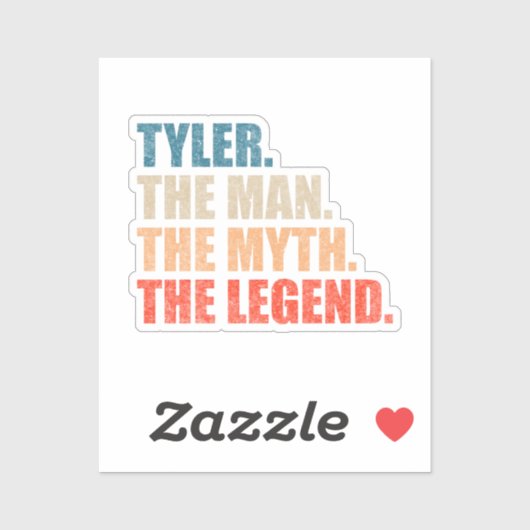 Tyler The Man The Myth The Legend Sticker (Vel)