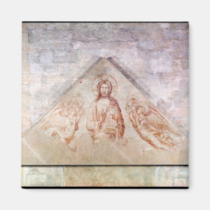 Tympanum die Christus de Redemptor afschildert Magneet