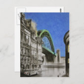 Tyne Bridge, Angleterre Carte postale (Devant / Derrière)