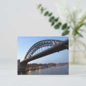 Tyne Bridge Evening Lights Briefkaart (Staand voorkant)