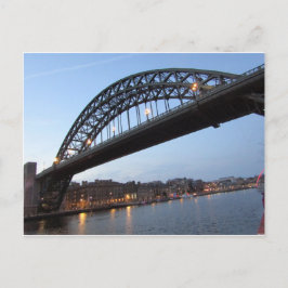 Tyne Bridge Evening Lights Briefkaart