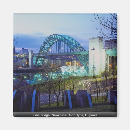 Tyne Bridge, Newcastle-Upon-Tyne, Engeland Magneet (Voorkant)