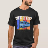Tyne en draag metro Newcastle T-shirt (Voorkant)