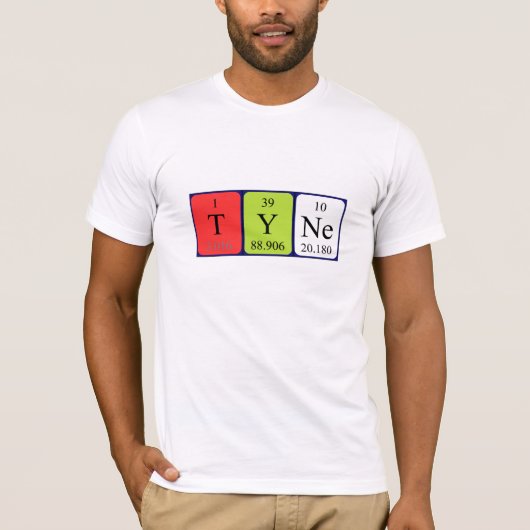 Tyne Periodieke Naam shirt (Voorkant)
