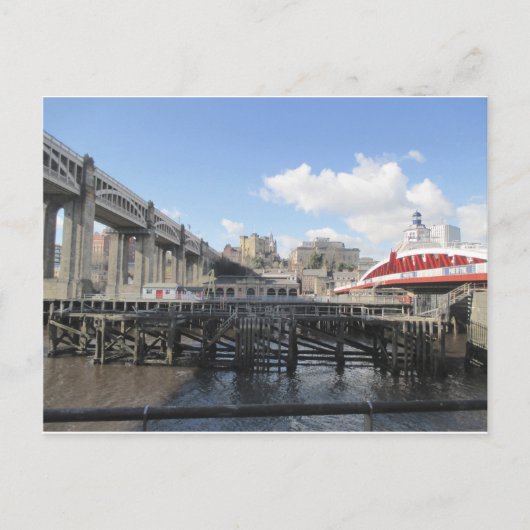 Tyne Riverside, Swing Bridge, High Level Bridge en Briefkaart (Voorkant)