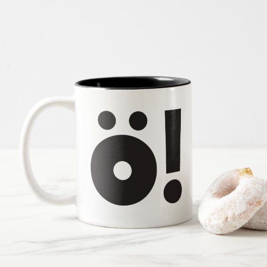 TYP-(Ö!) Creaties Tweekleurige Koffiemok (Met donut)