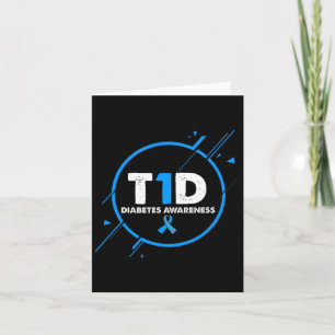 Type 1 Diabetes Awareness Diabetische T1d Dad Kaart