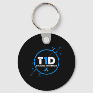 Type 1 Diabetes Awareness  Diabetische T1d Dad Sleutelhanger
