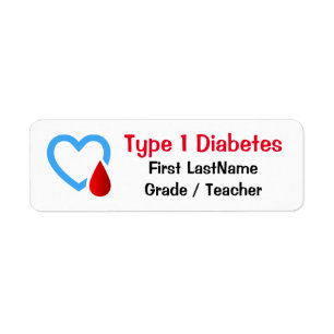 Type 1 Diabetes Awareness Etiket