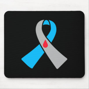 Type 1 Diabetes Awareness Ribbon Badge Muismat